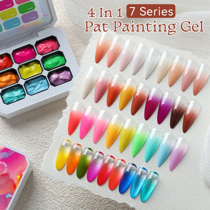 🎨 The Micro-Detail Masterpiece: UR SUGAR 9-Color Gradient & Precision Stamping Gel