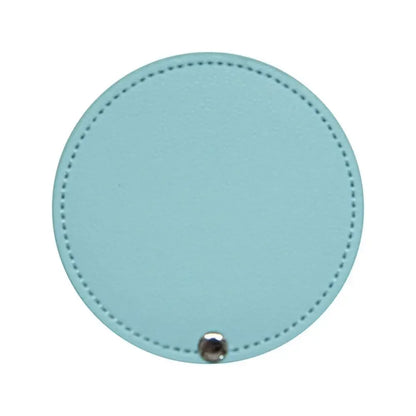 1Pc PU Leather Mini Mirror