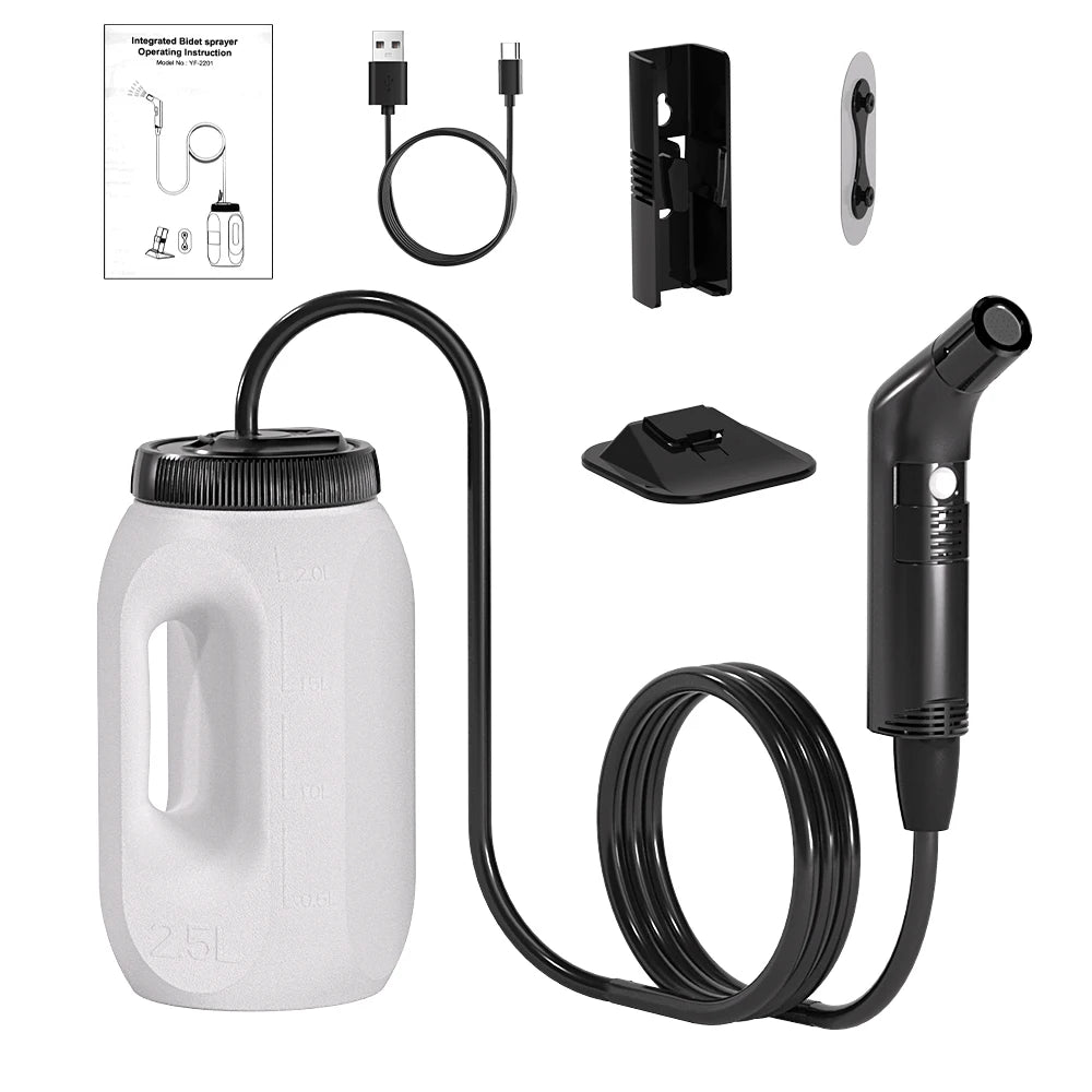 💧 Freshness on the Go: The 2.5L Portable Electric Travel Bidet