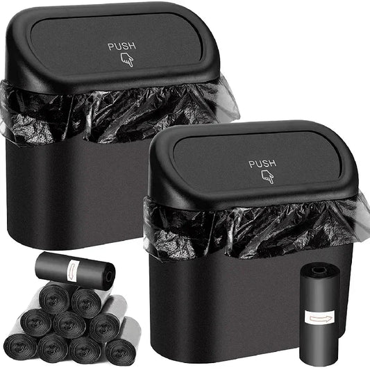 Car Trash Can (With Lid) Contains 60 (300) Garbage Bags
