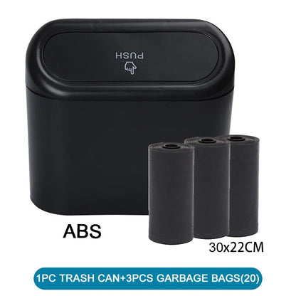 Car Trash Can (With Lid) Contains 60 (300) Garbage Bags
