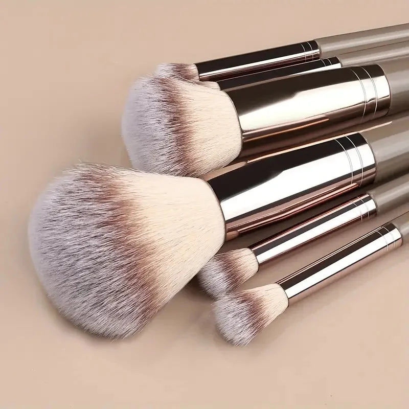 🎨 The Flawless Canvas: Premium Multi-Piece Cosmetic Brush & Kabuki Set