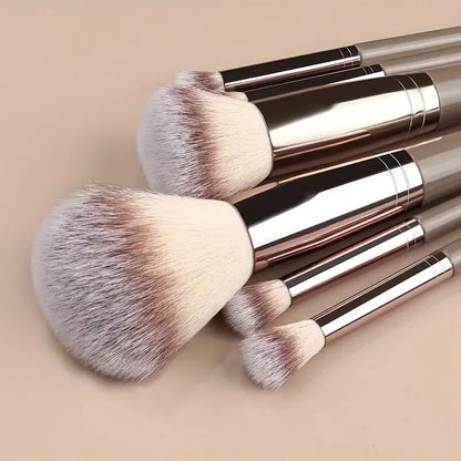 🎨 The Flawless Canvas: Premium Multi-Piece Cosmetic Brush & Kabuki Set