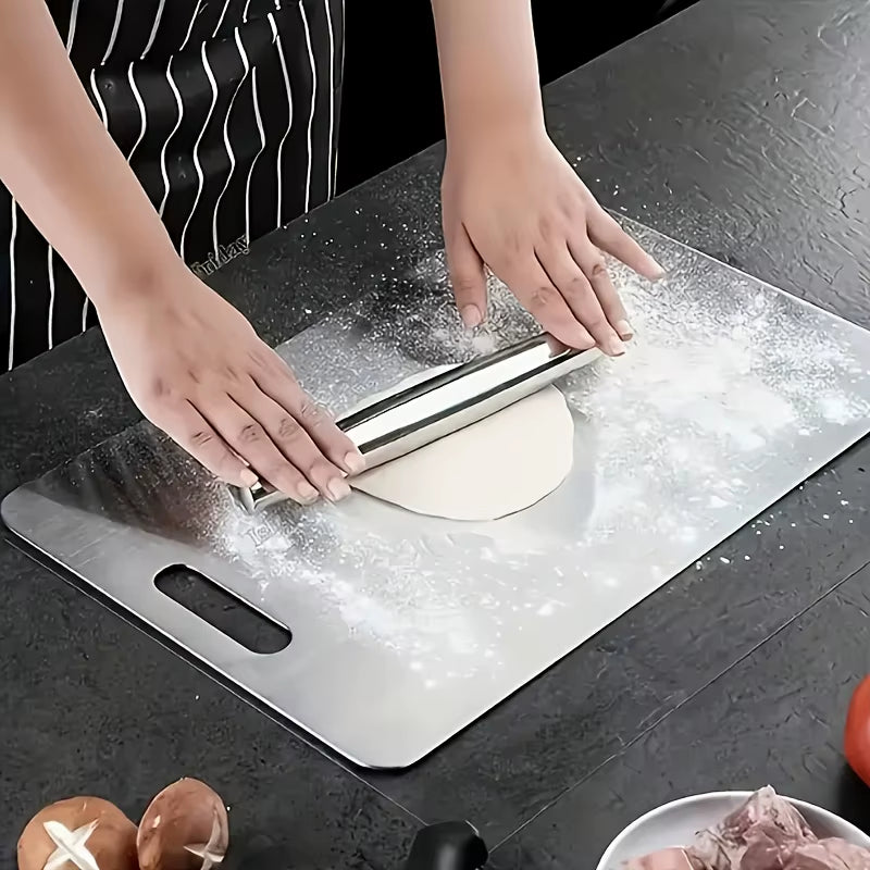 🔪 The Trio of Precision: 3-Piece Stainless Steel Cutting Board Set