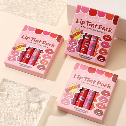 Tear off Lipstick Lipstick Moisturizing and Moisturizing Lipstick Lipstick Film Tear off Lipstick Lipstick Waterproof and Color Fast Lipstick Lipstick Case