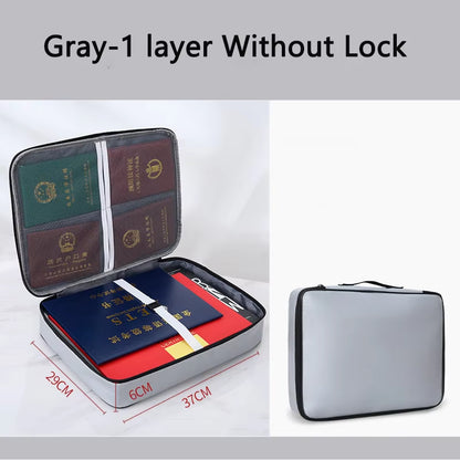 🛡️ The Ultimate Shield: Fireproof & Waterproof Multi-Layer Document Safety Organizer