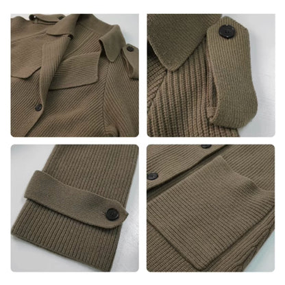 ❄️ The Winter Fortress: High-End Heavy-Duty Knitted Windbreaker Cardigan