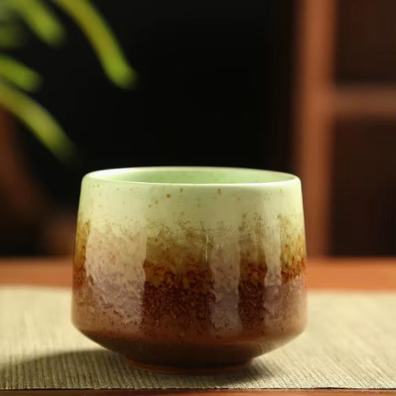 🍵 The Rustic Ritual: Vintage Coarse Pottery Ceramic Coffee & Tea Cup