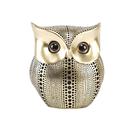 Nordic Owl Statue for Home Decor, Crafted Figurinesresin Animal Sculptures Collection for Bedroom, Office Book Shelf, TV Decorat