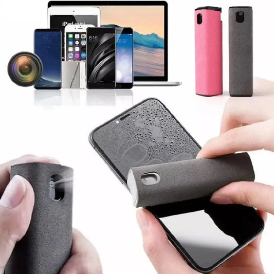 📱 The Crystal Command: 2-in-1 Microfiber Screen Cleaner Spray & Wipe