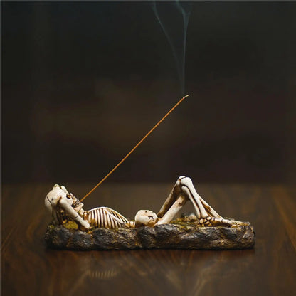 Resin Incense Burner Skeleton Holder 