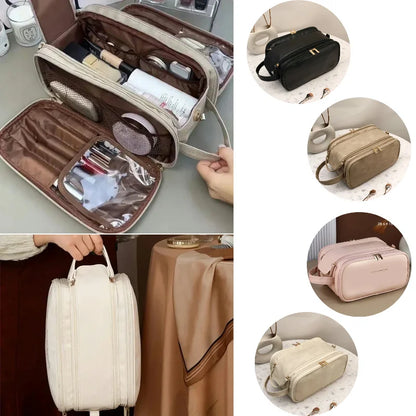 Multifunctional PU Leather Makeup Bag