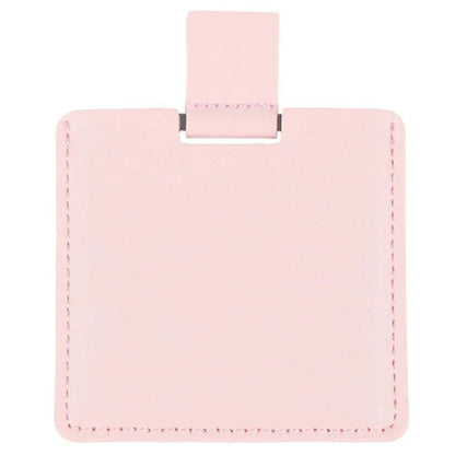 1Pc PU Leather Mini Mirror
