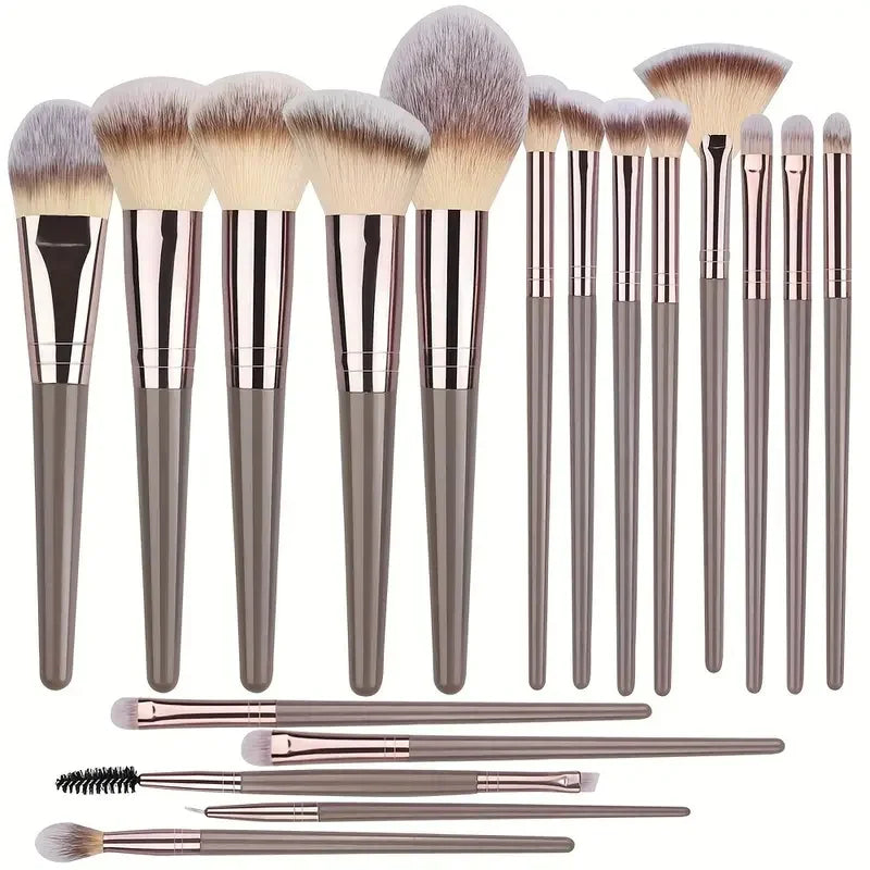 🎨 The Flawless Canvas: Premium Multi-Piece Cosmetic Brush & Kabuki Set