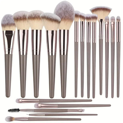 🎨 The Flawless Canvas: Premium Multi-Piece Cosmetic Brush & Kabuki Set