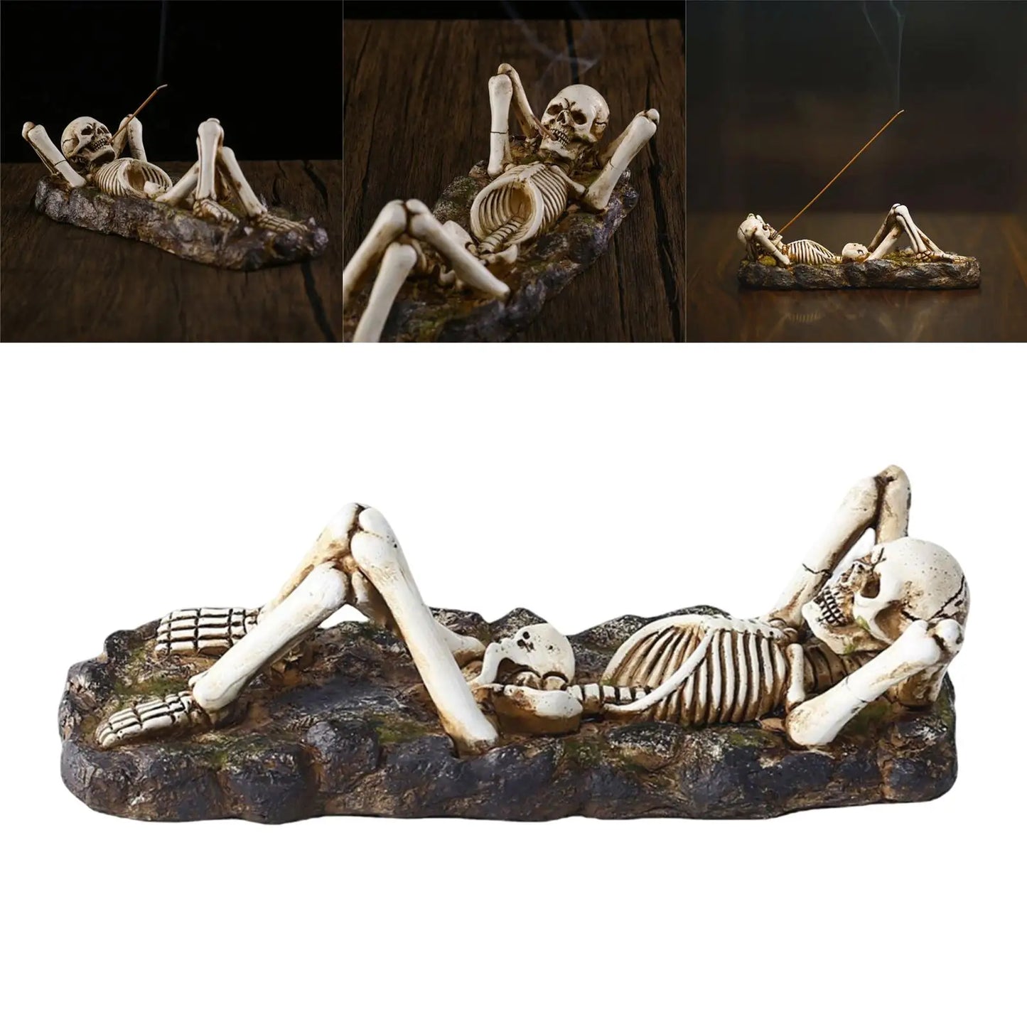 Resin Incense Burner Skeleton Holder 