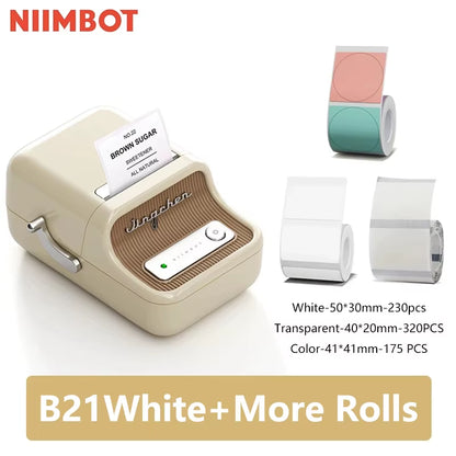 B21 Mini Portable Thermal Label Printer