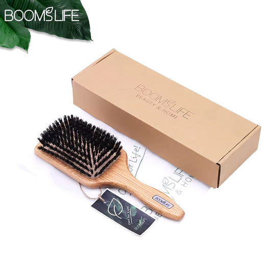 Boar Bristle Hair Brush for Hair Detangle