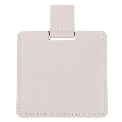 1Pc PU Leather Mini Mirror