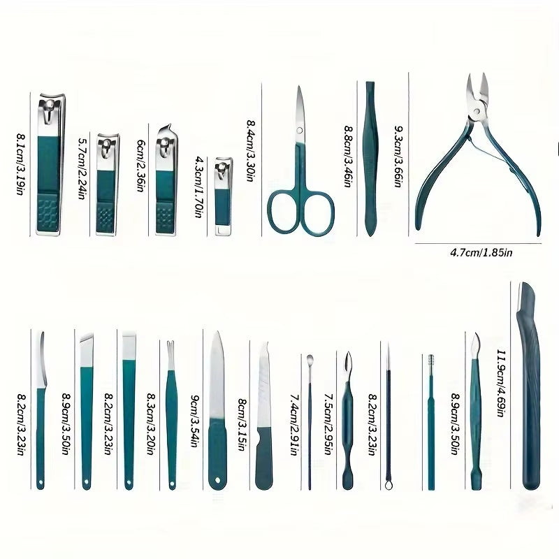 ✂️ The Master Suite: Professional 7-18 Piece Stainless Steel Manicure & Pedicure Set