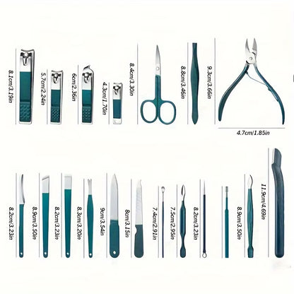 ✂️ The Master Suite: Professional 7-18 Piece Stainless Steel Manicure & Pedicure Set
